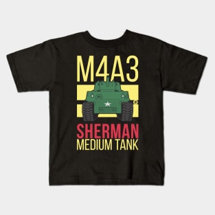 M4A3 Sherman tank Kids T-Shirt